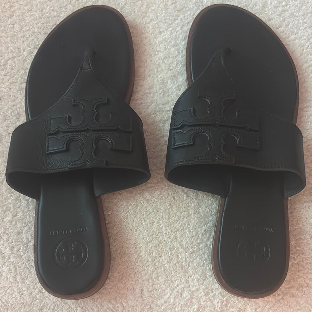 Tory Burch Black Slide Sandals